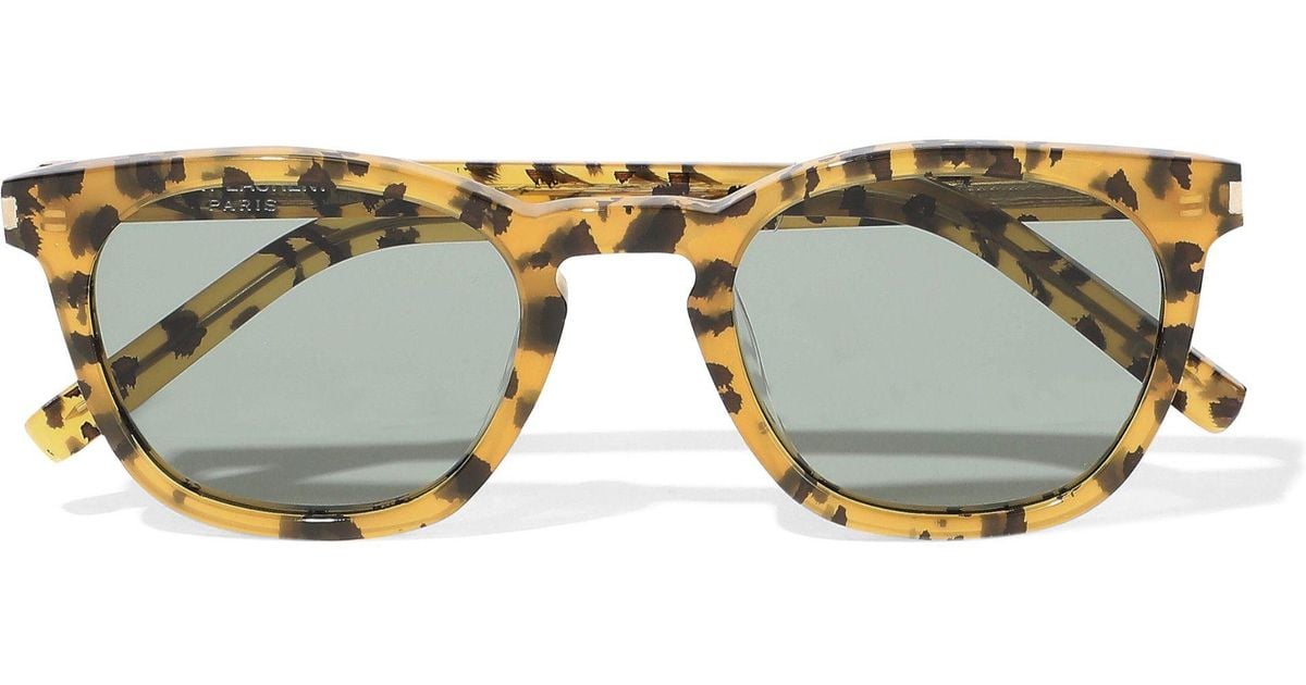 YSL oversized D-frame acetate sunglasses