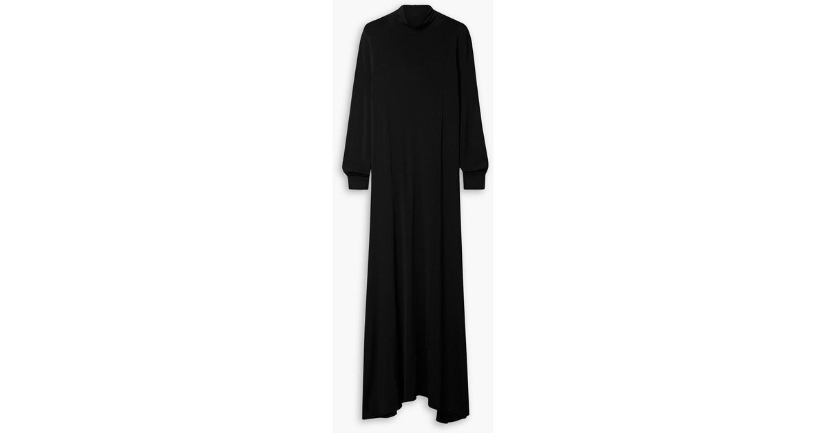 【Khaite】 Richieジャージ maxiドレス KHAITE Richie Stretch-jersey Turtleneck Maxi Dress in Black