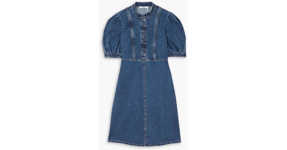 See By Chlo Signature Denim Dress in Blue | Lyst Australia