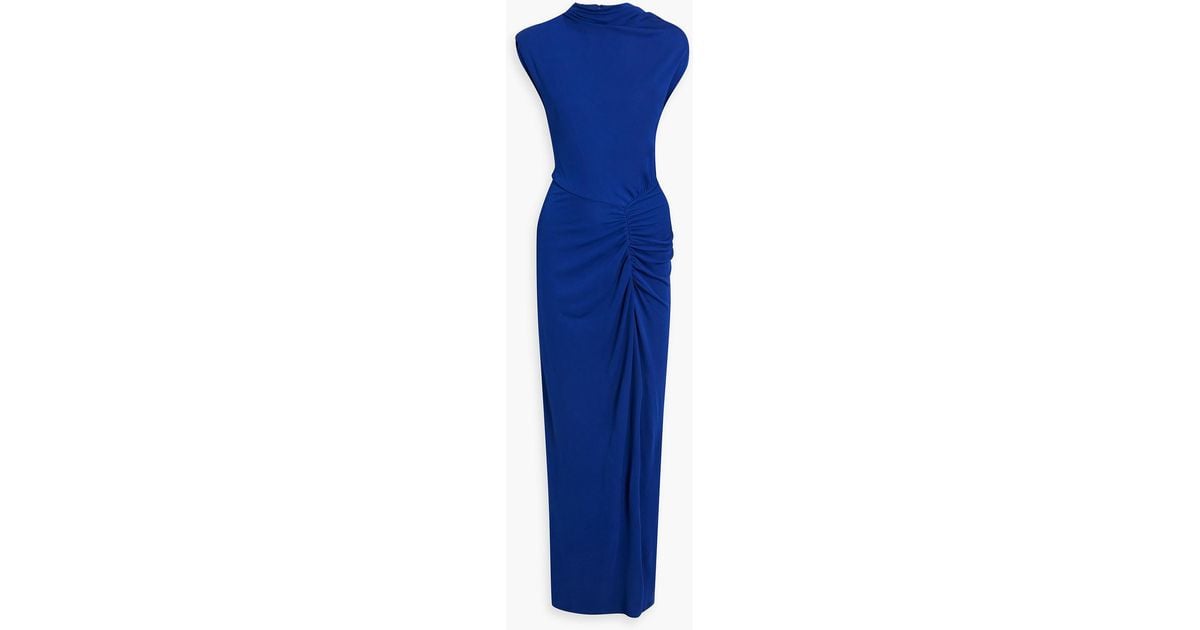 DIANE VON FURSTENBERG ワンピース Apollo jersey maxi 855908 Diane von Furstenberg Apollo Ruched Cap-Sleeve Jersey Maxi