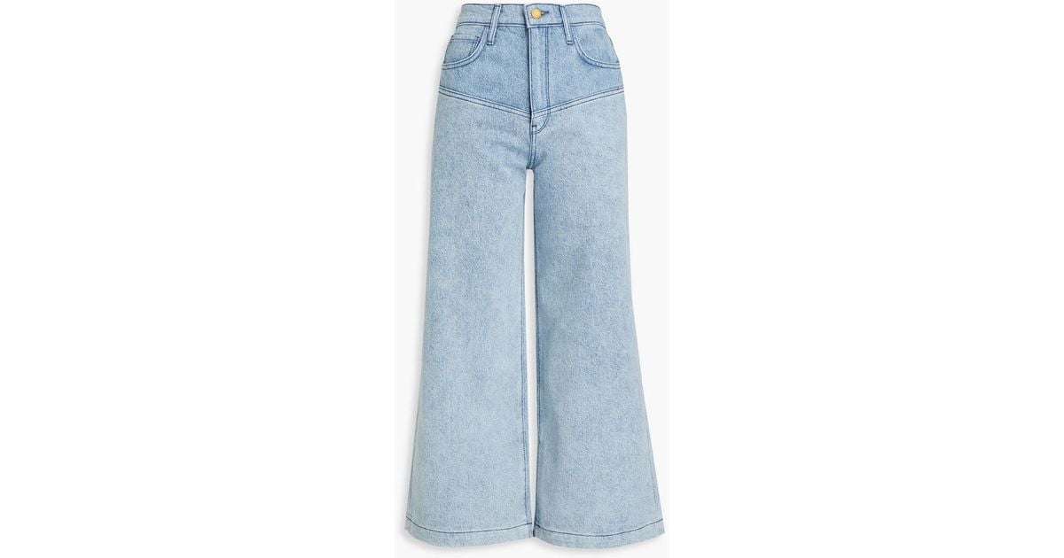 Triarchy Lone Ranger Cropped High-rise Wide-leg Jeans in Blue | Lyst