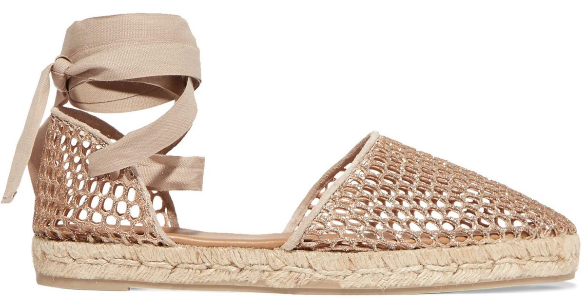 castaner gold espadrilles