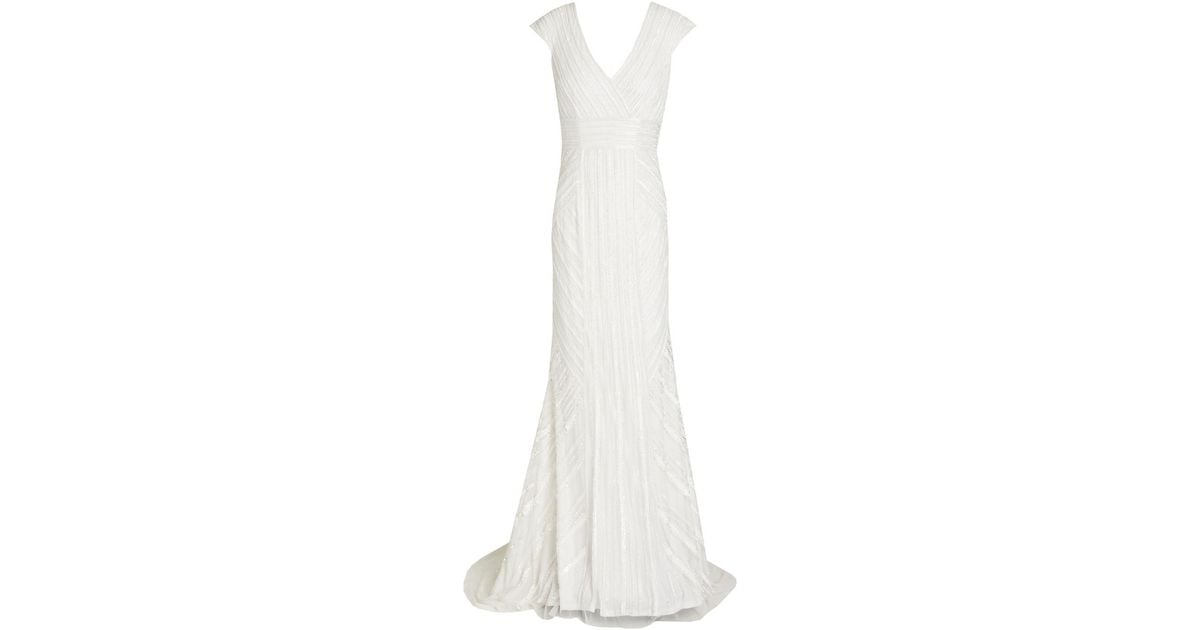 theia embellished tulle gown