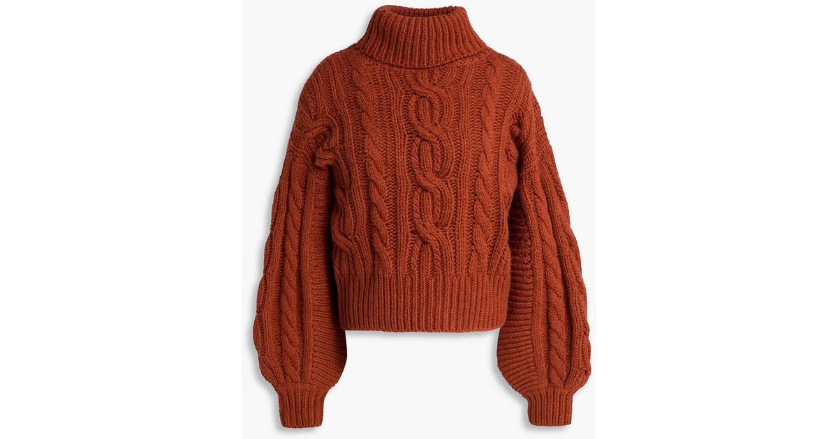 0600~Wool Short-sleeved Turtleneck Sweater