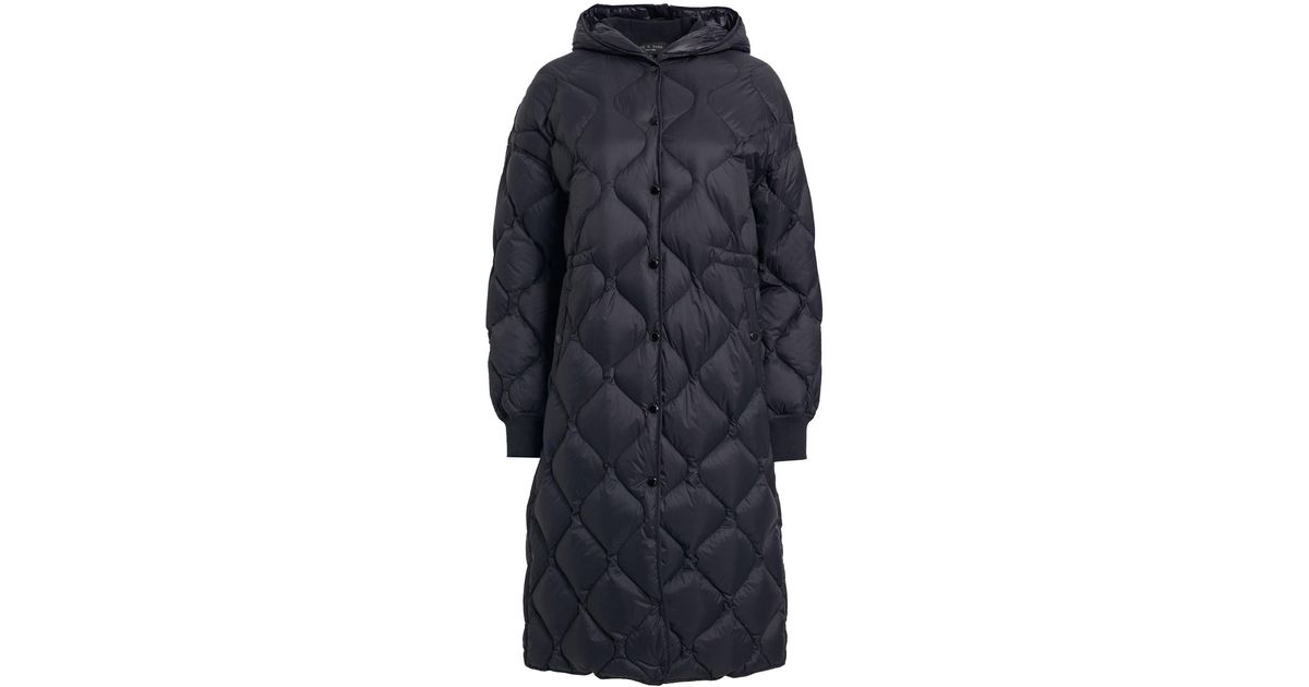 Rag & Bone Rudy Quilted Shell Hooded Down Coat in Blue | Lyst