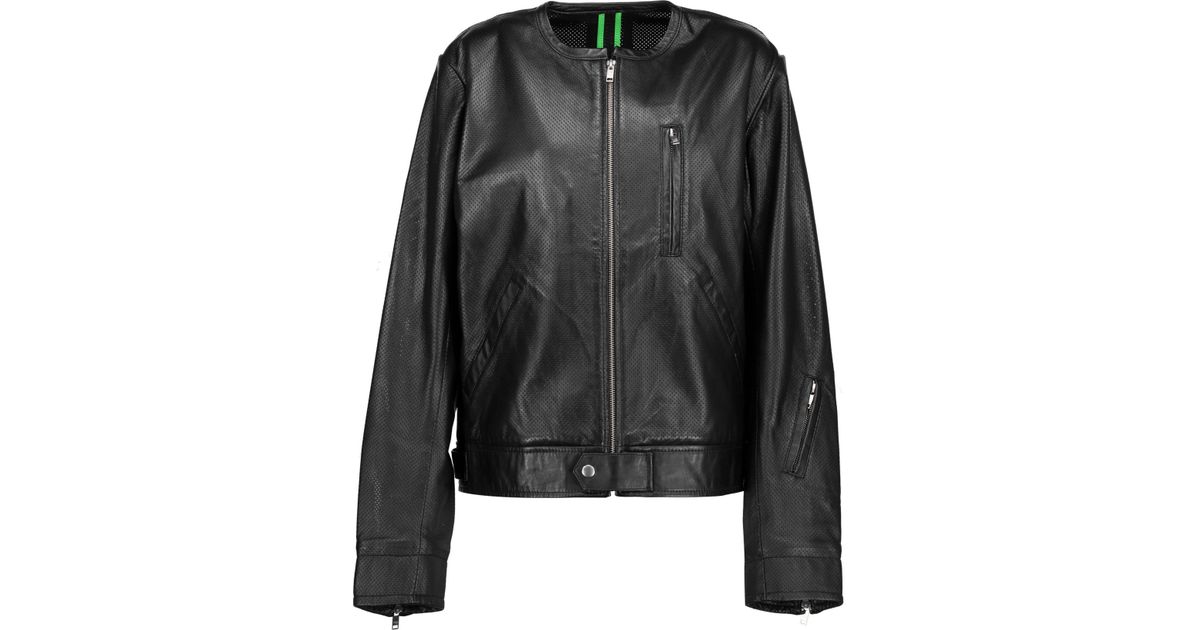 adidas originals leather jacket