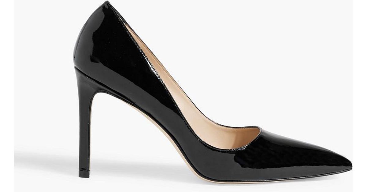 Stuart Weitzman Leigh Patent-Leather Pumps in Black Lyst Australia