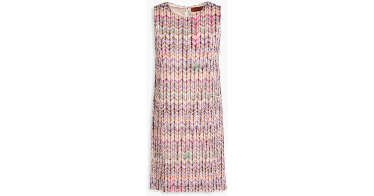 Honduras Crochet Knit Mini Dress Sequin Off White