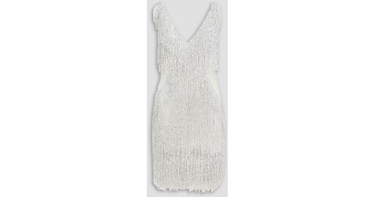 gatsby embellished chiffon mini dress Naeem Khan, Gatsby Embellished chiffon mini dress Sample Wedding Dress Save 50%