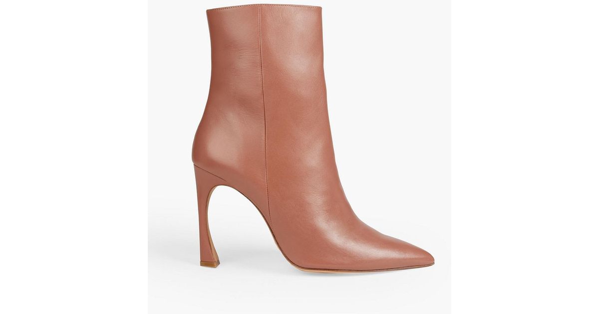 Alexandre Birman Myra 100 Leather Ankle Boots in Brown | Lyst