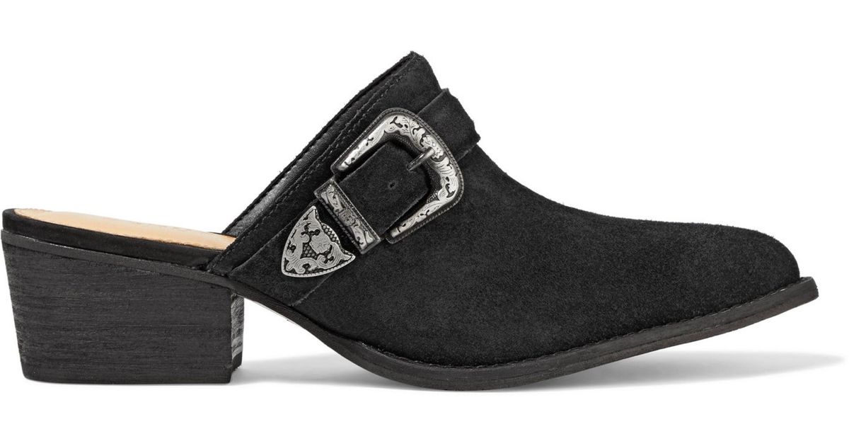 schutz leather mules