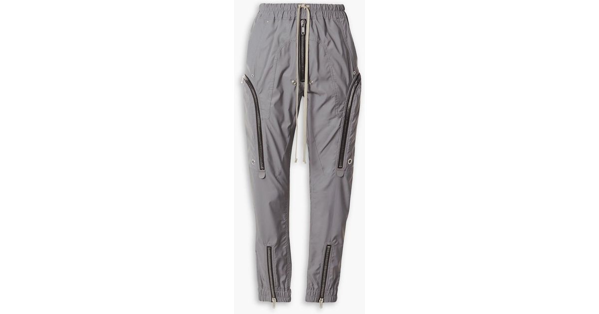 Rick Owens Bauhaus Shell Cargo Pants in Gray | Lyst