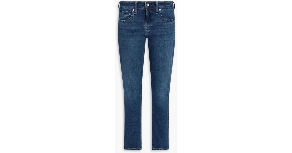 Rag & Bone Dylan Faded Boyfriend Jeans in Blue | Lyst UK