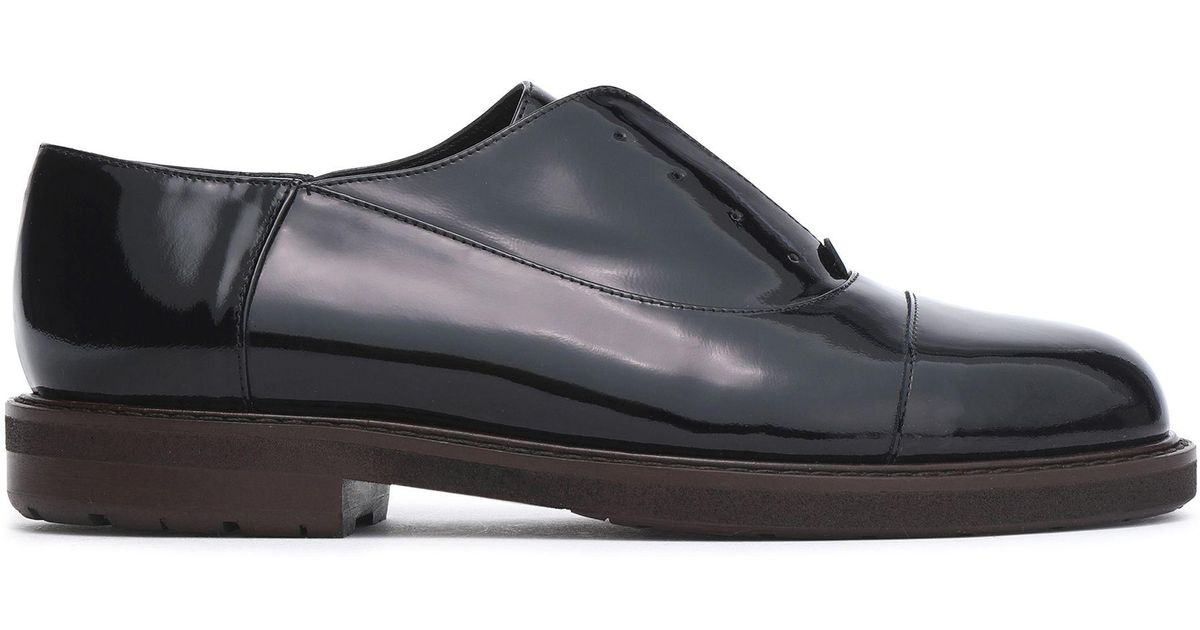 patent black brogues