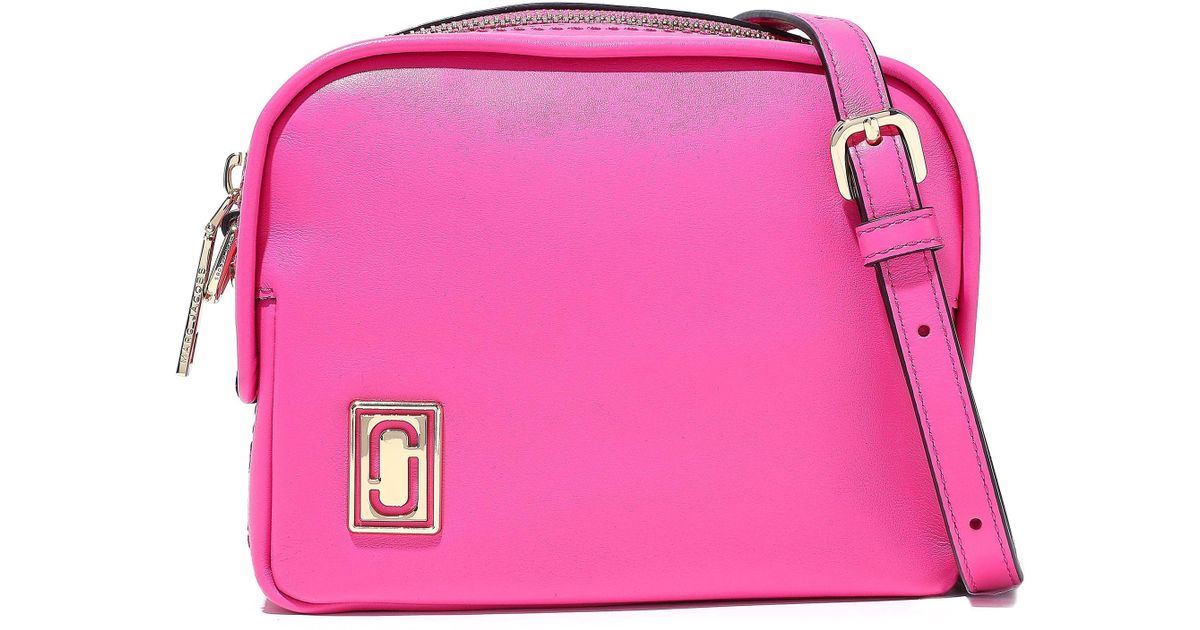 bright pink shoulder bag