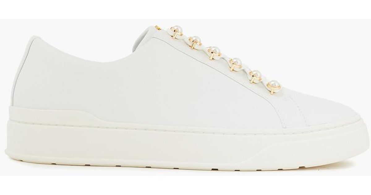 stuart weitzman excelsa leather sneakers