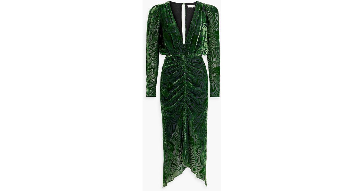 green emerald velvet dress Tilly Dress – Ronny Kobo main image 0
