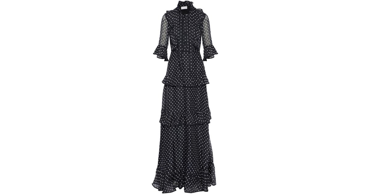 mikael aghal polka dot dress