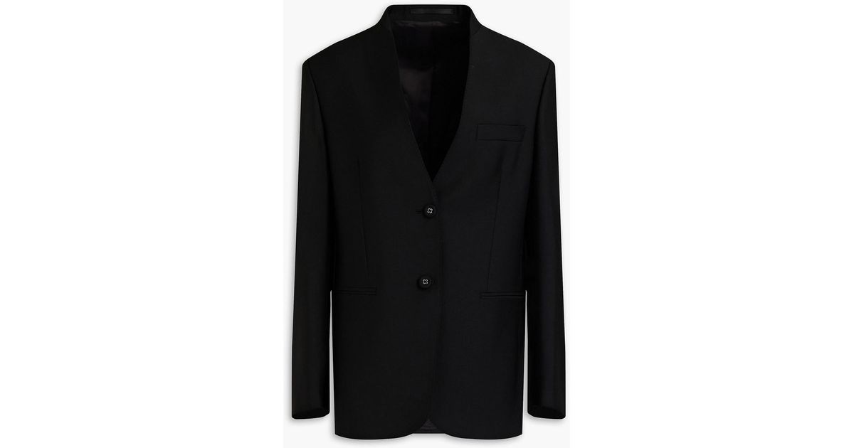 Officine Generale Heloise Wool And Mohair-blend Blazer in Black | Lyst UK