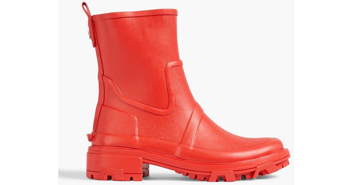 Rag & Bone Shiloh Rubber Rain Boots in Red | Lyst