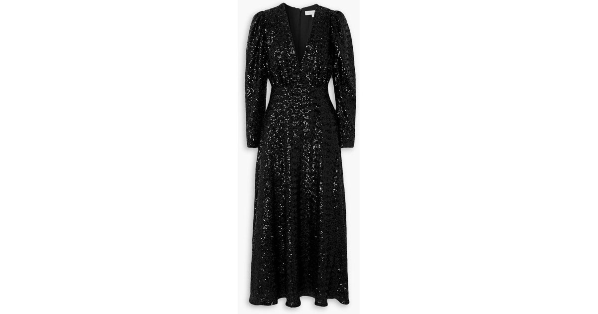 bernadette sequined midi dress BORGO DE NOR Bernadette sequined crepe maxi dress
