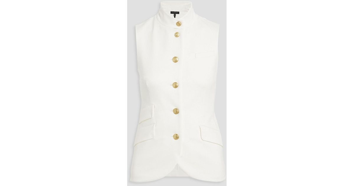QUILTED VEST - BONE main image 0
