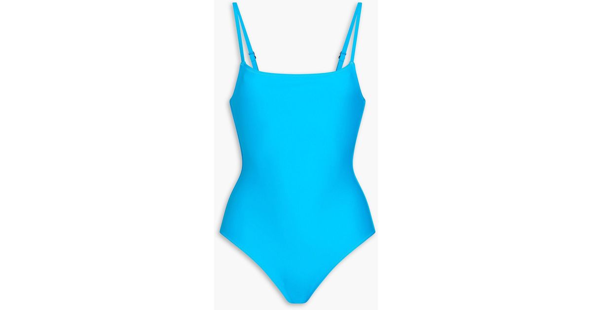Solid & Striped Nina Scuba Swimsuit in Blue | Lyst