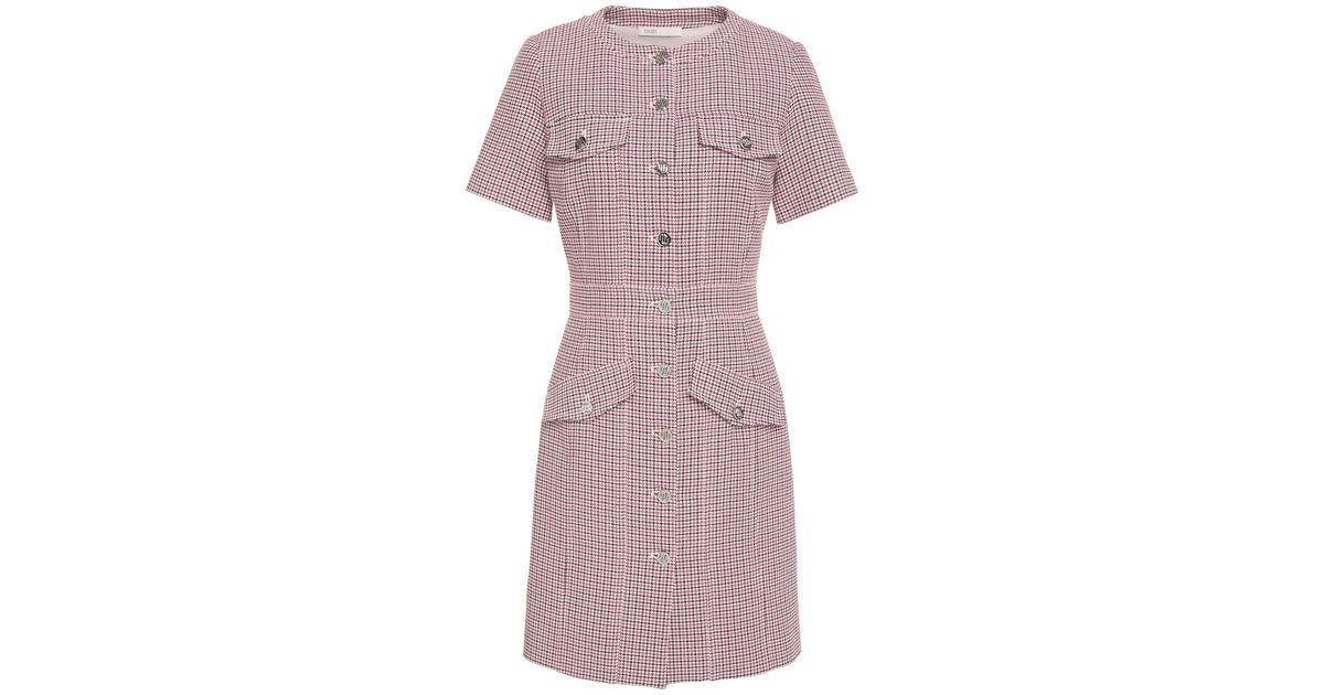 Maje Rida Houndstooth Cotton-blend 