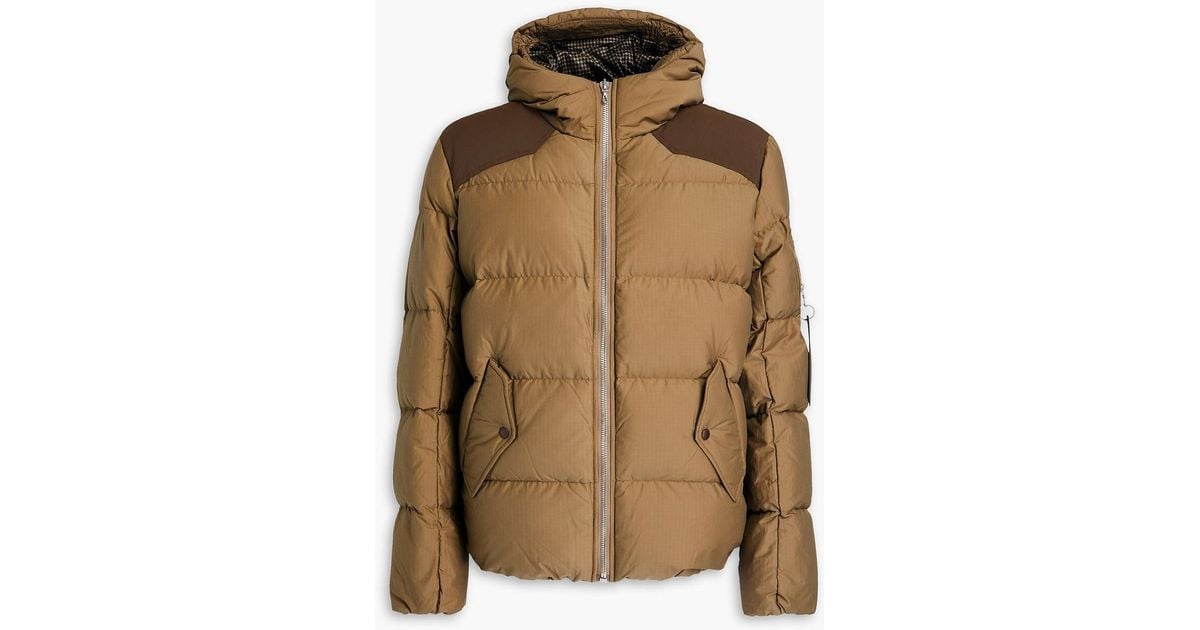 Rag & Bone Byron Quilted Cotton-blend Ripstop Hooded Down Jacket in ...