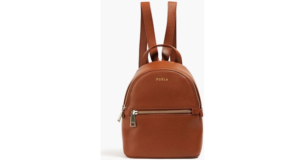 Furla Libera Texturedleather Backpack in Brown Lyst Australia