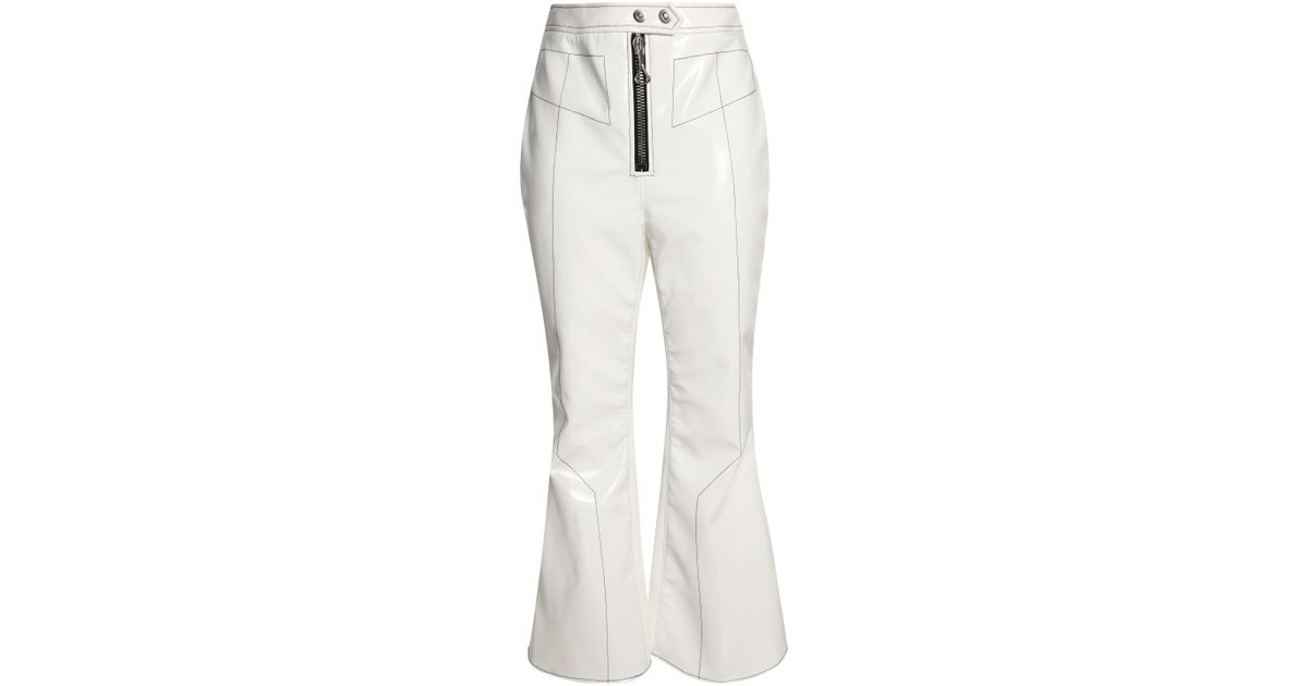 white vinyl pants