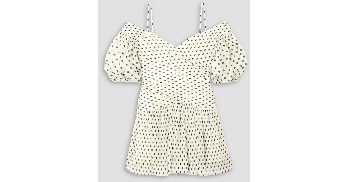Lace Applique Off Shoulder Dots Print Dress Women Cold Shoulder Polka Dot Red Summer Dress Slim Fit Casual Party Vestidos
