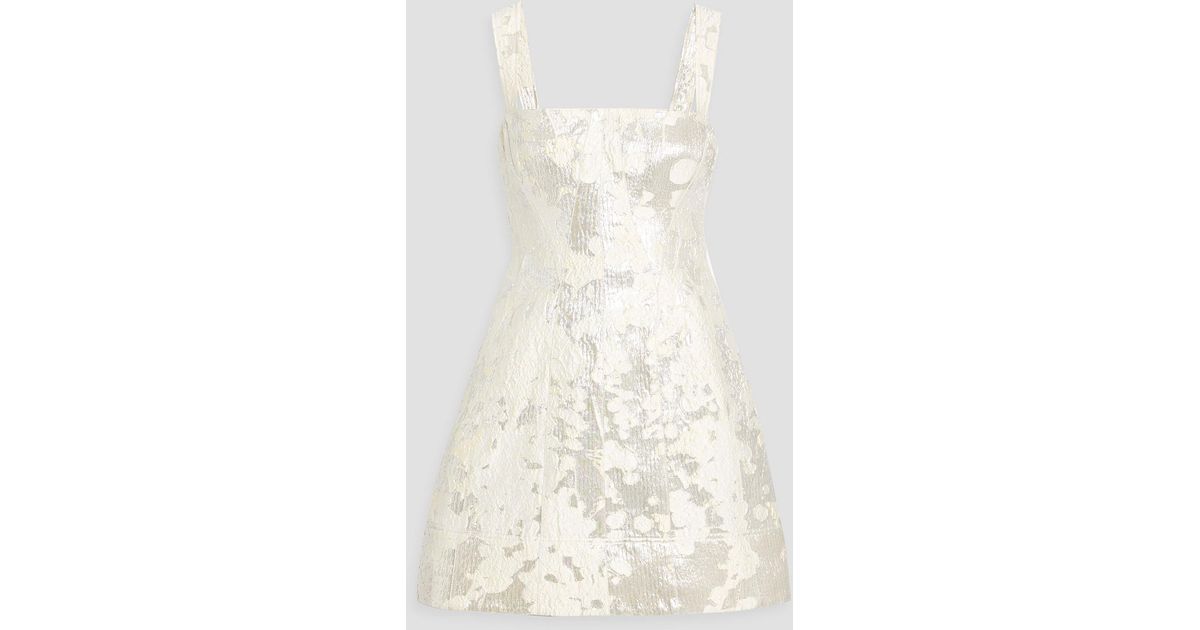 knee length dresses for ladies Lydia Jacquard Mini Dress – SIMKHAI main image 0