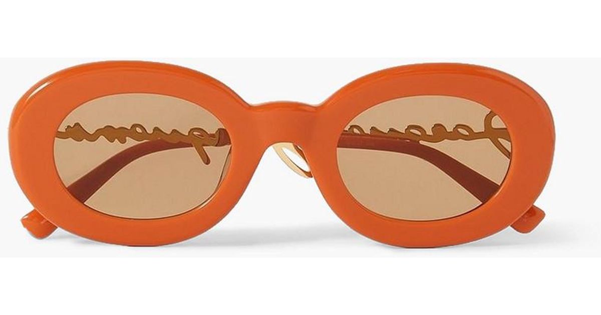 Jacquemus Round-frame Acetate Sunglasses in Orange | Lyst UK