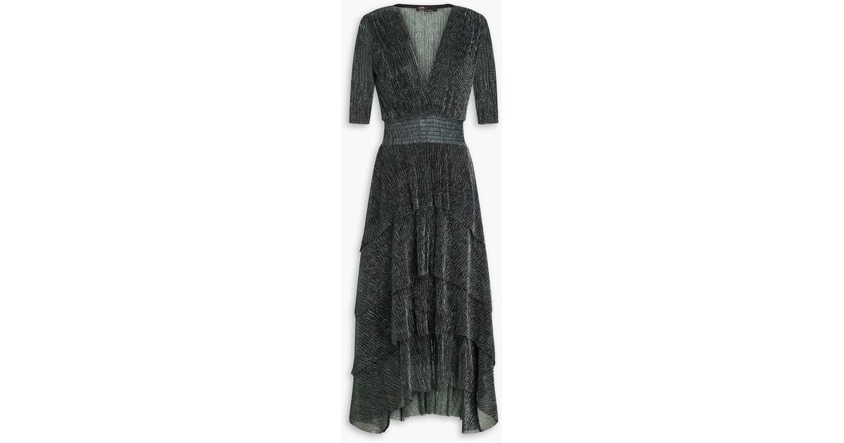 Maje
 Ririsa Striped Midi-Dress