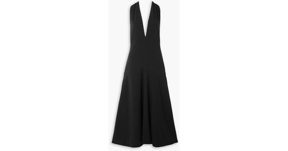 navy blue dress for baby girl Proenza Schouler Selena Twist Back Dress in Matte Viscose Crepe -  SP2433044BBY116453