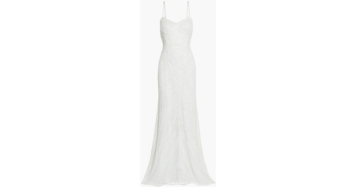 theia embellished tulle gown