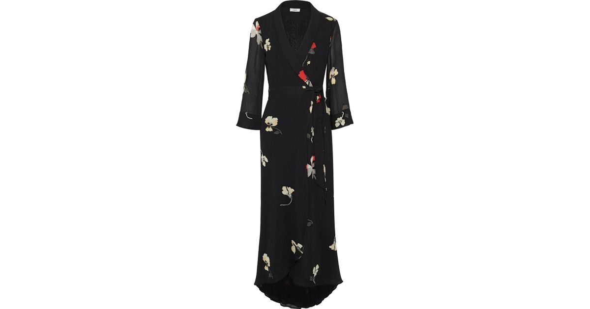 ganni lorita wrap dress