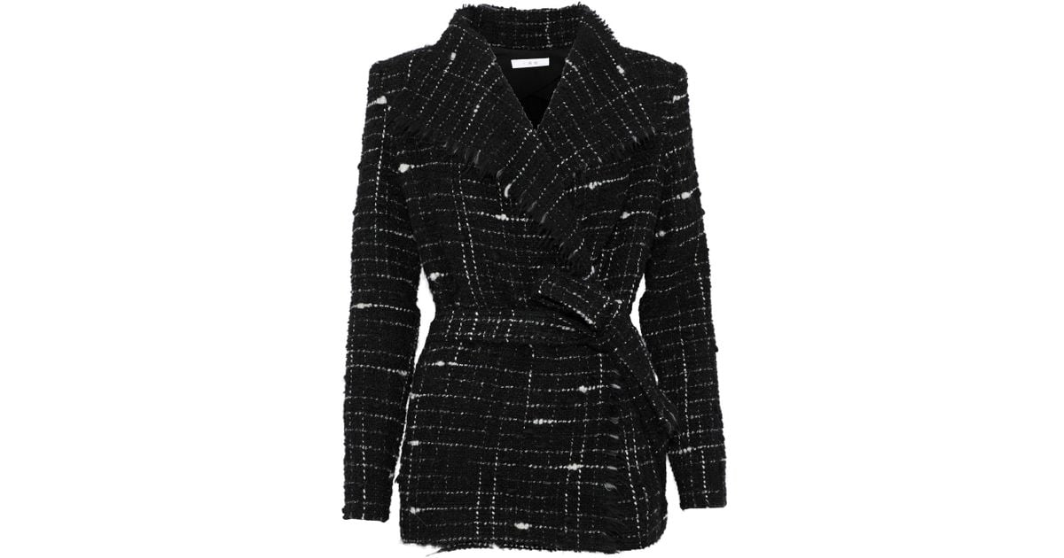 iro black tweed jacket