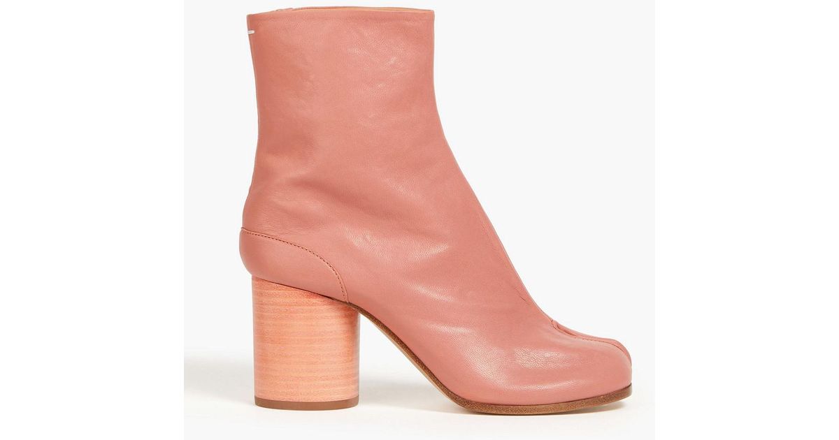 Maison Margiela Leather Ankle Boots in Pink Lyst UK