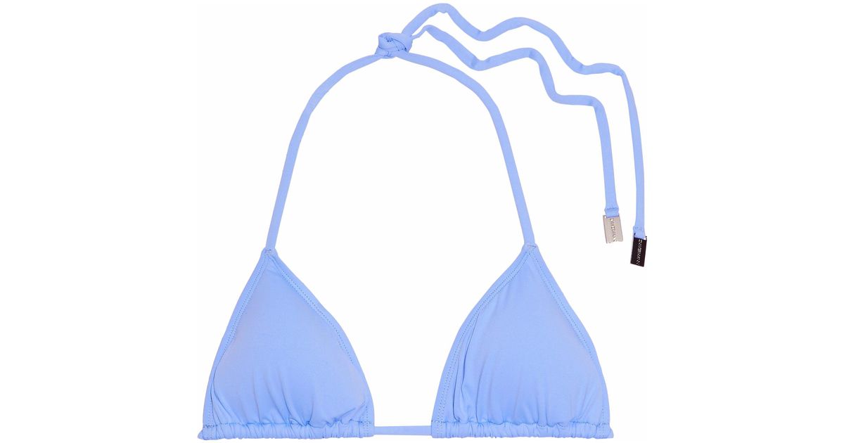 light blue triangle bikini