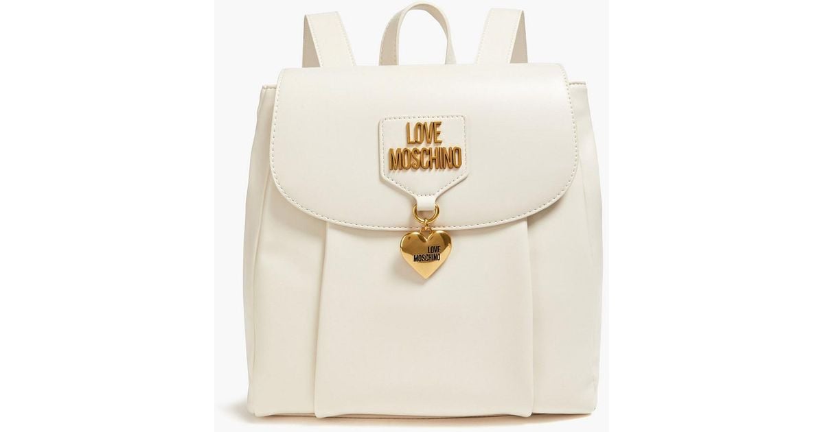 Love moschino hotsell backpack white