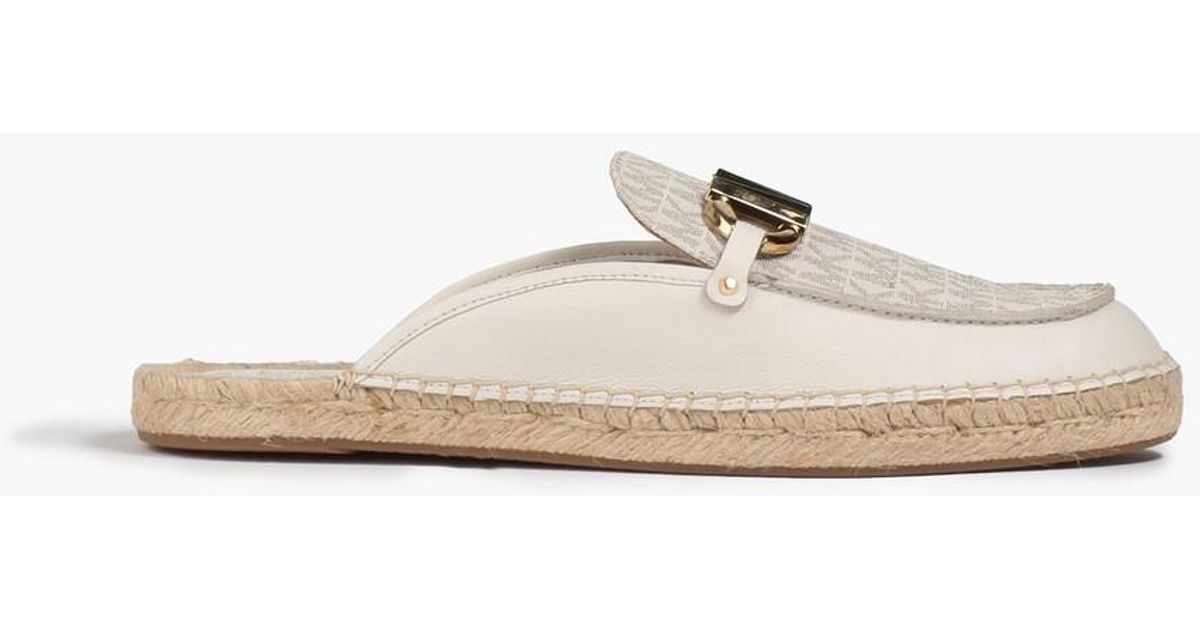 MICHAEL Michael Kors Izzy Embellished Coatedcanvas And Leather