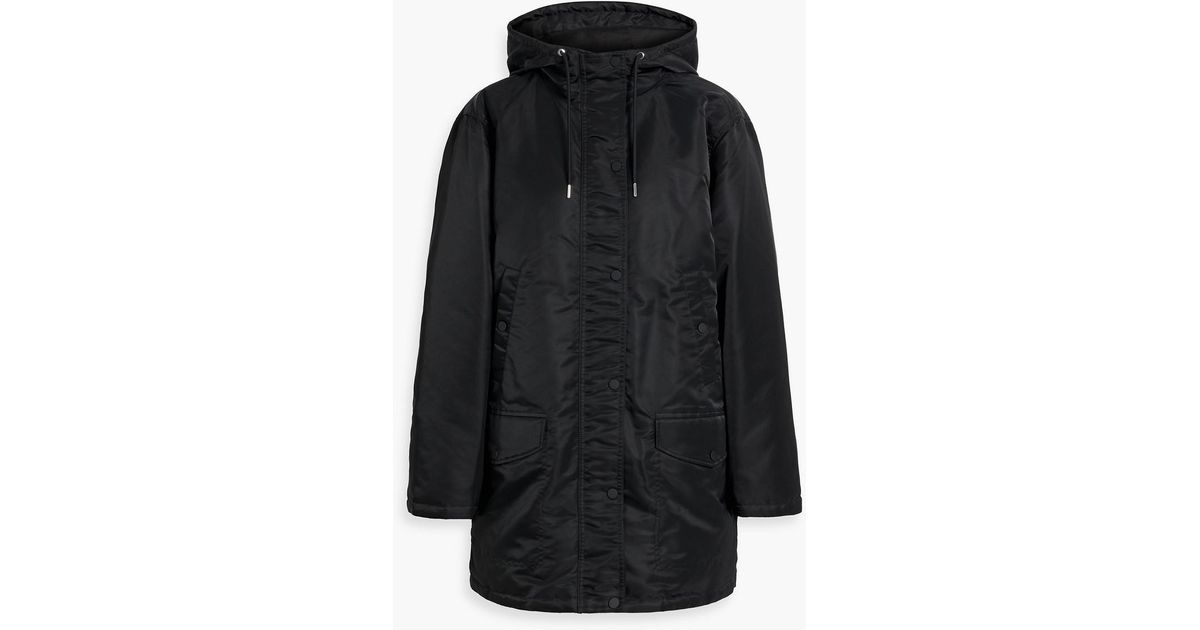 Theory Shell Hooded Down Parka in Black | Lyst