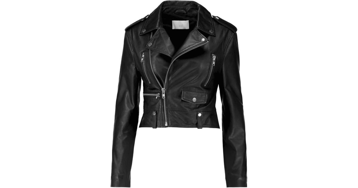 W118 By Walter Baker Black Mindy Leather Biker Jacket