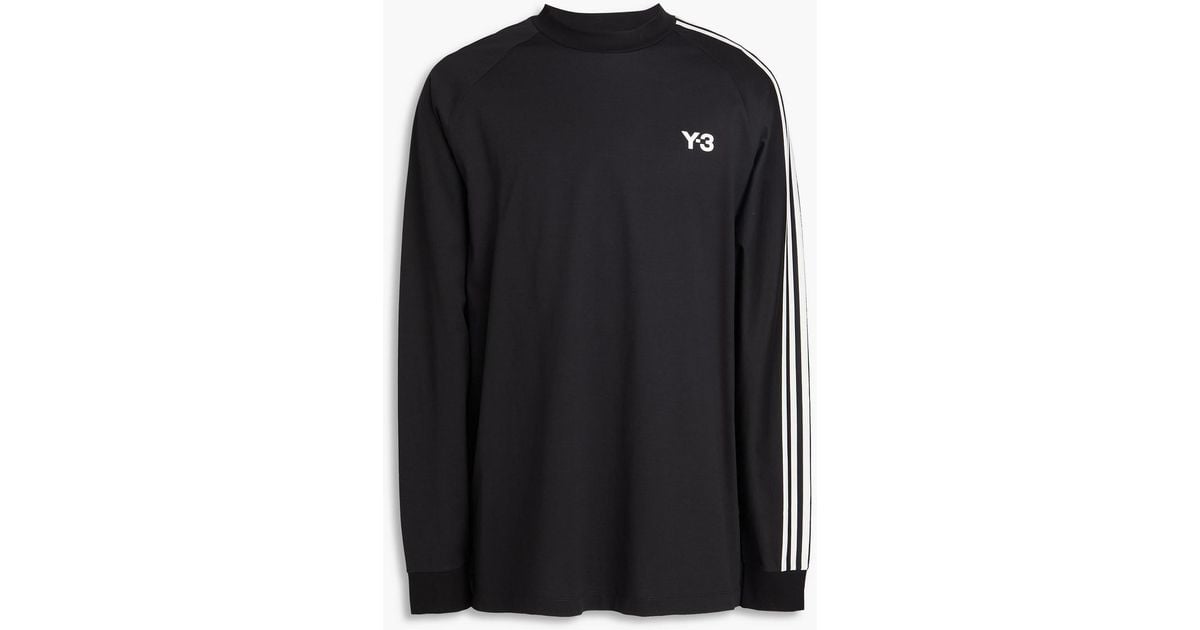 関税込【Y-3】Striped cotton jersey T-shirt Y-3 Striped cotton-jersey T-shirt | THE OUTNET