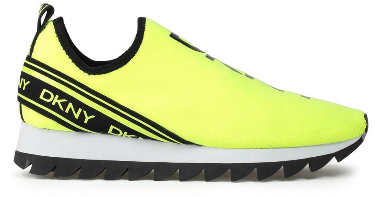 dkny neon green sneakers