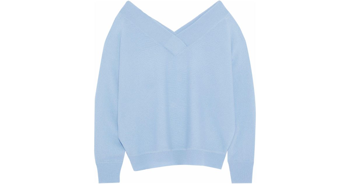 light blue oversized cardigan