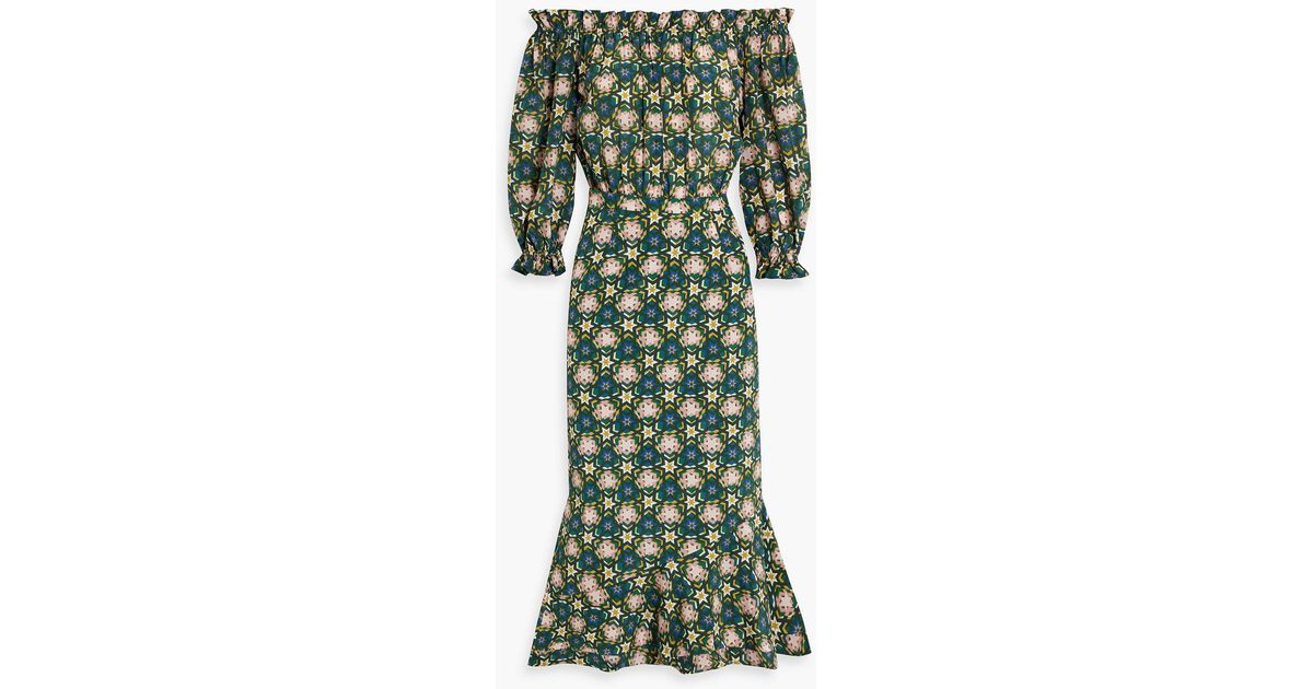 saloni grace off the shoulder dress Saloni Grace Off The Shoulder Dress, $588 | farfetch.com