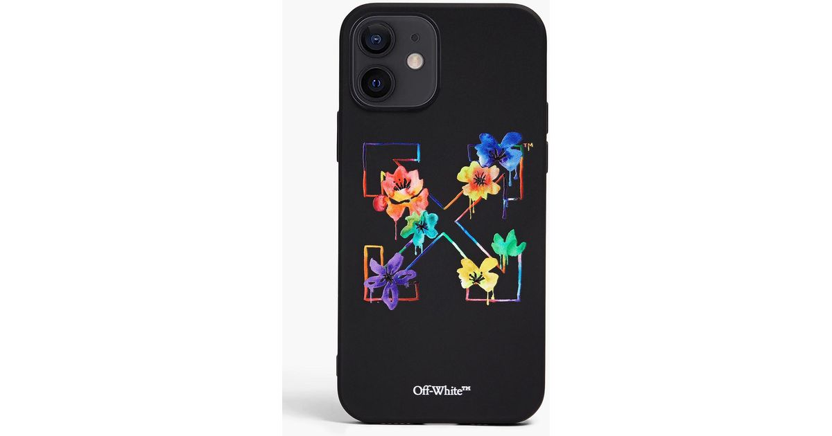 Off White C O Virgil Abloh Printed Tpu Iphone 12 Case In Black Lyst Uk